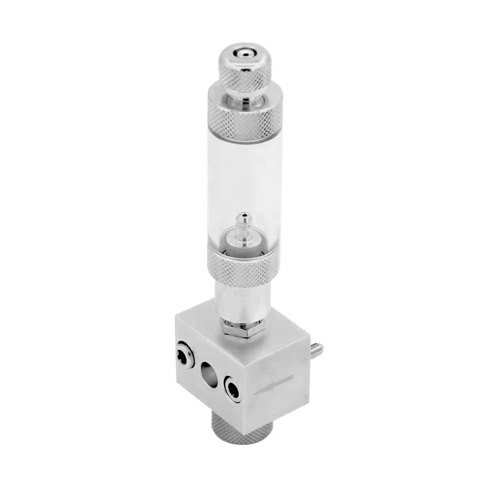 FZONE Aquarium Pro Series Dual Stage CO2 Regulator Adjustable Output Pressure with DC Solenoid and Expendable Manifold