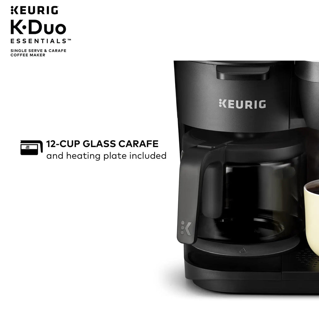 K-Duo Black Single-Serve K-Cup Pod Coffee Maker