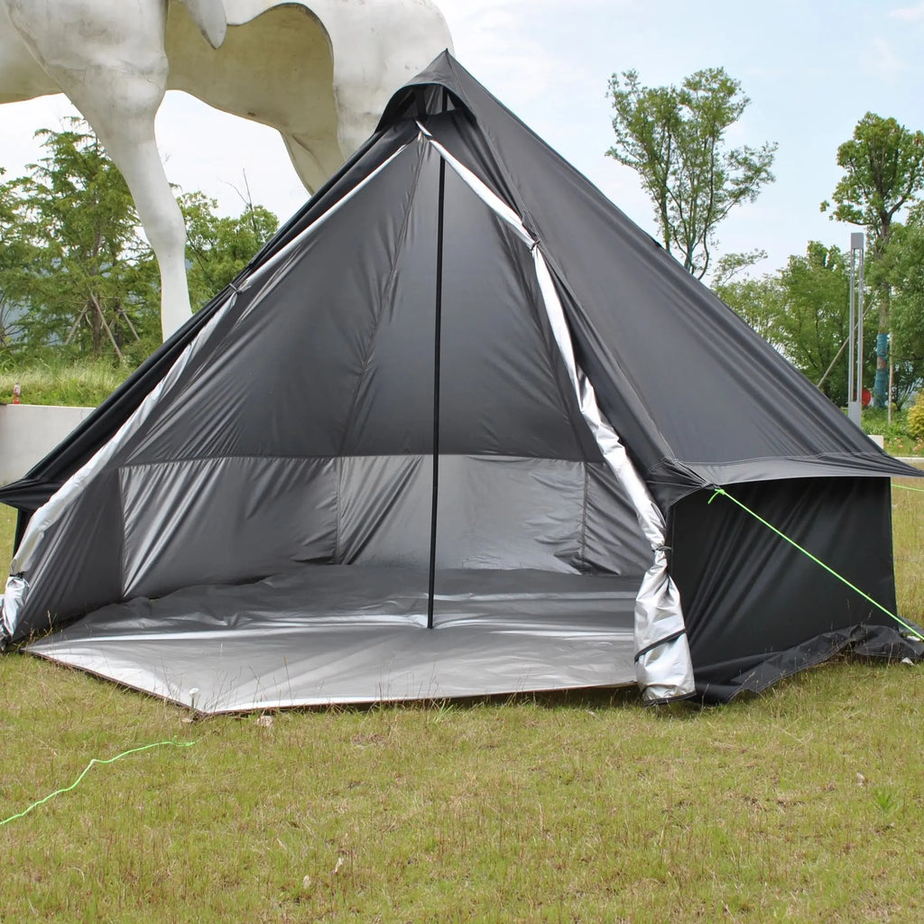 Mongolia Yurt Tent 6/7/8 Person,Luxury 4 Seasons Castle Tent,Breathable,Waterproof Outdoor Portable Silver Coated UV Function, 