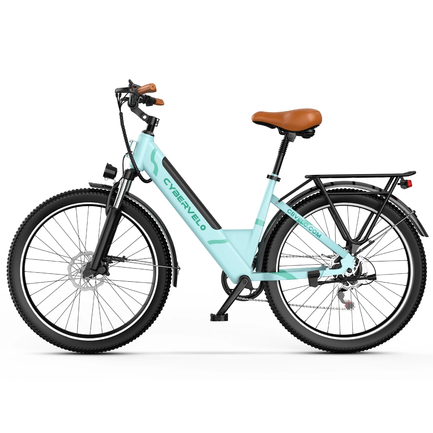 Lady EBike, City bike 7-Speed shimano shift 1000W Removable Battery E-Bike, Long Range 60+ Miles, 26 inch Electric bike