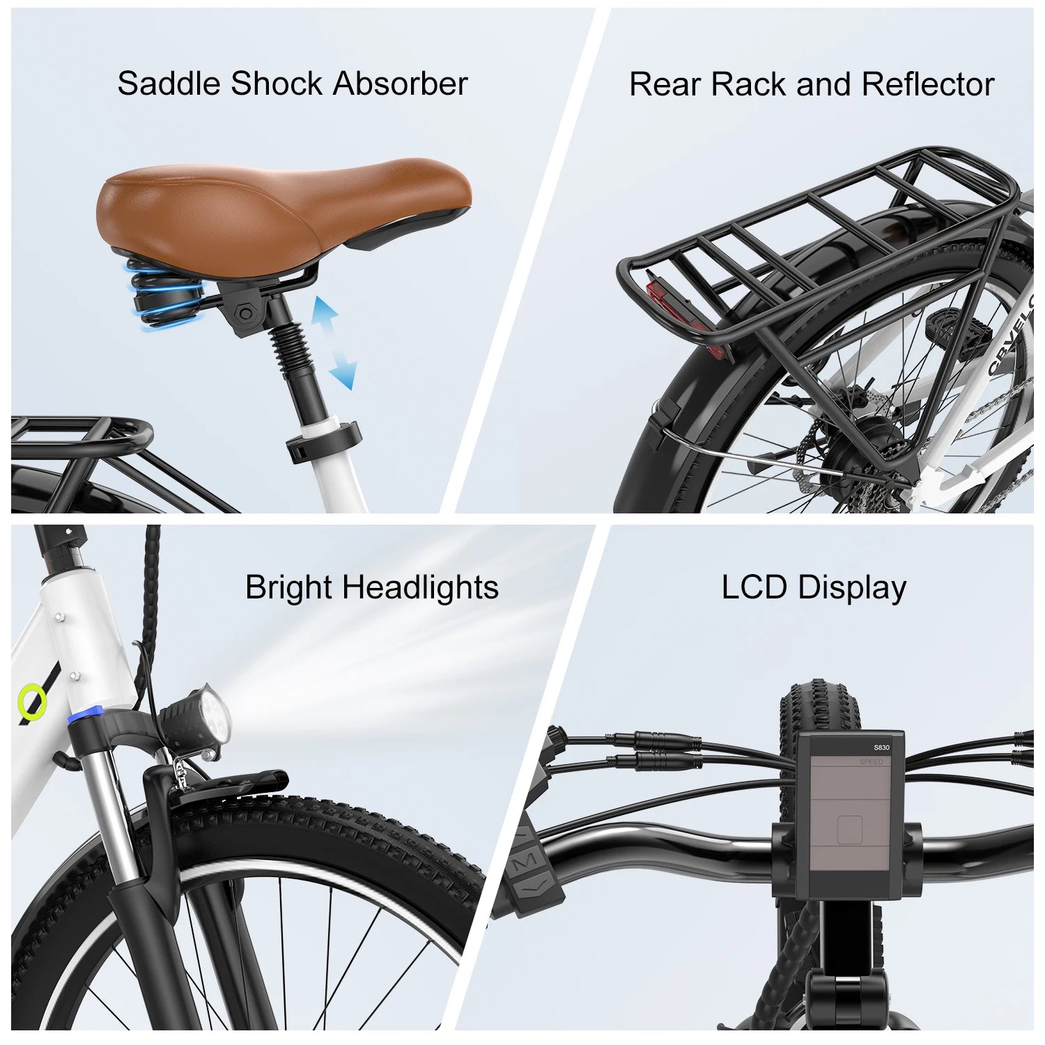 Lady EBike, City bike 7-Speed shimano shift 1000W Removable Battery E-Bike, Long Range 60+ Miles, 26 inch Electric bike