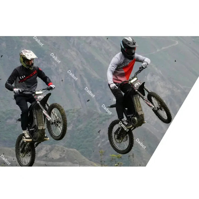 Electric Dirt Bike 72V 8000w Powerful Mid Drive Electric Bike E DirtBike 40AH  Light Bee X Ebike Electric Motorcycle
