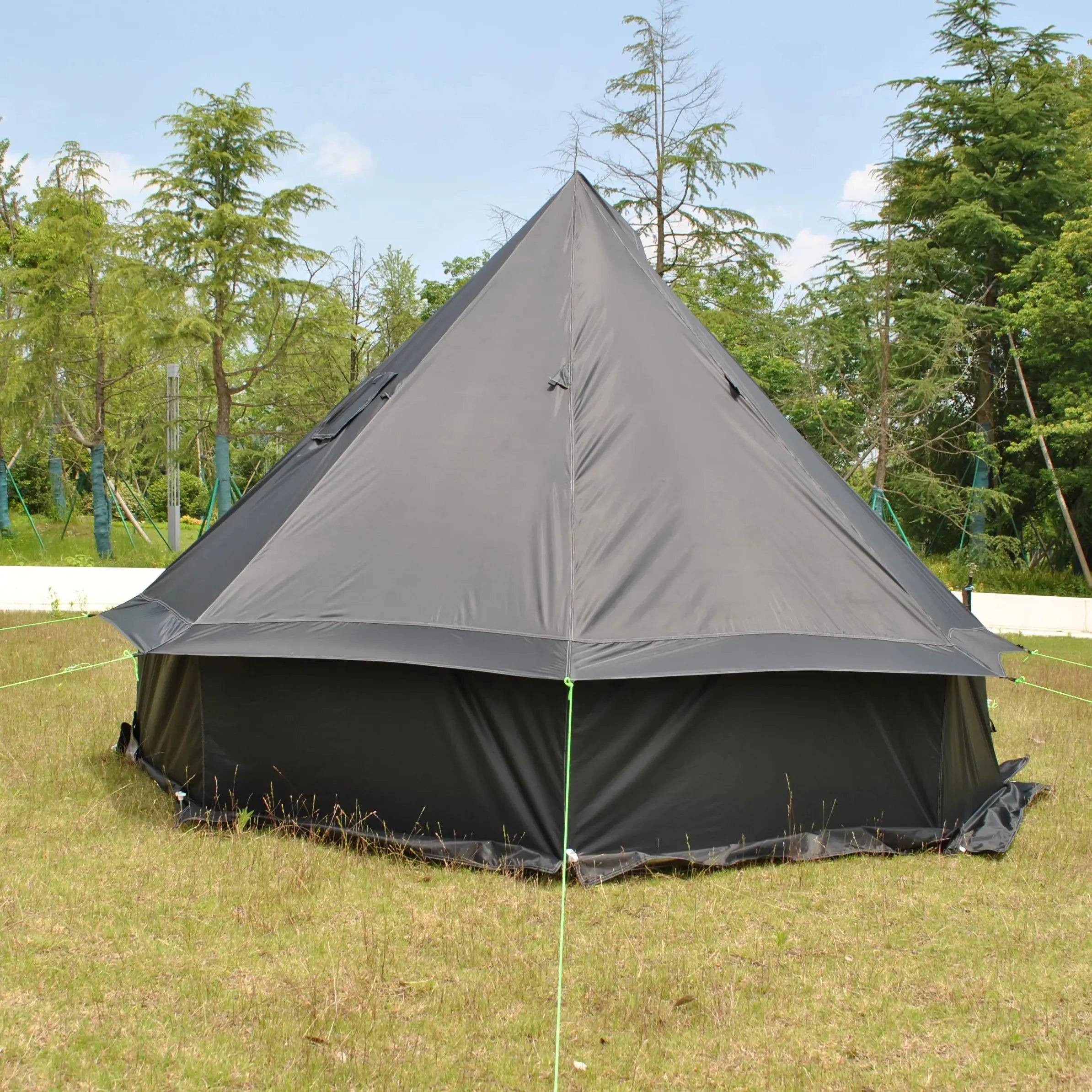 Mongolia Yurt Tent 6/7/8 Person,Luxury 4 Seasons Castle Tent,Breathable,Waterproof Outdoor Portable Silver Coated UV Function, 