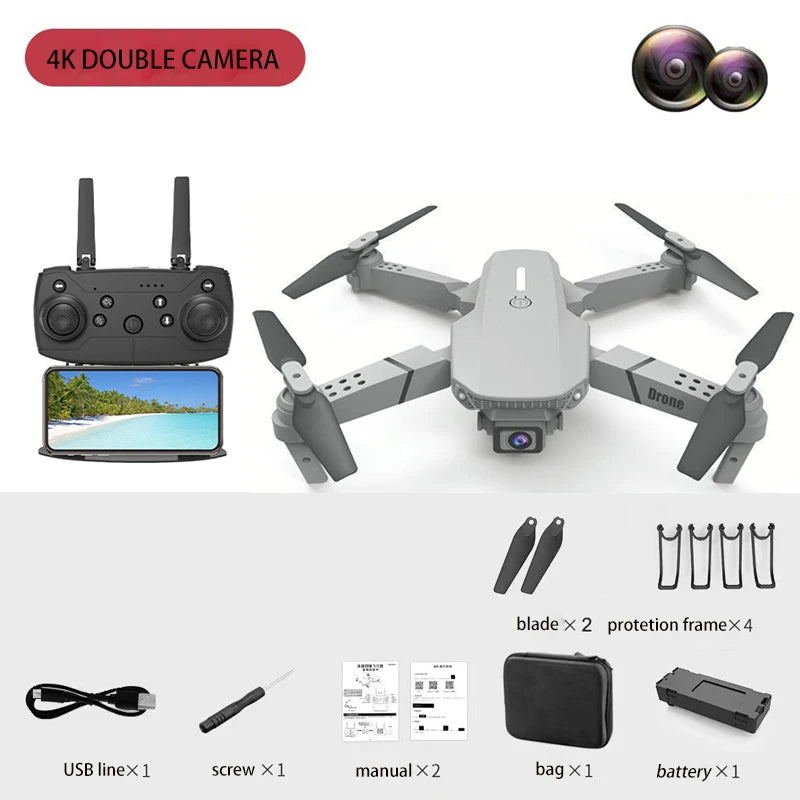 E88 Dual Camera Drone - A beginner Friendly Quadcopter, Youngsters's Toy Drone, Perfect Gift for Christmas, Halloween