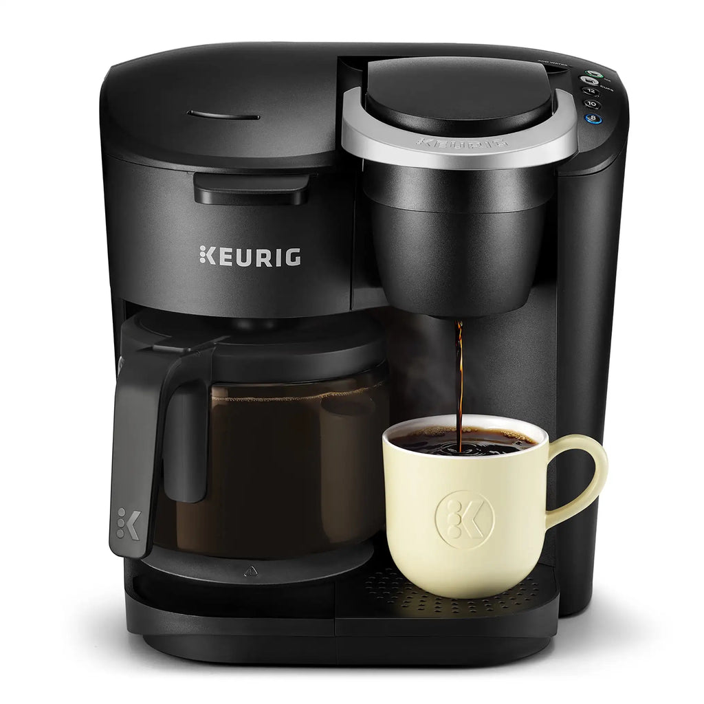 K-Duo Black Single-Serve K-Cup Pod Coffee Maker