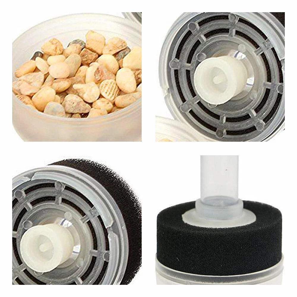 Small Aquarium Filter Fish Tank Shrimp Pond Air Pump Sponge Filter Useful Easy Installation Reusable Aquarium Accessories New