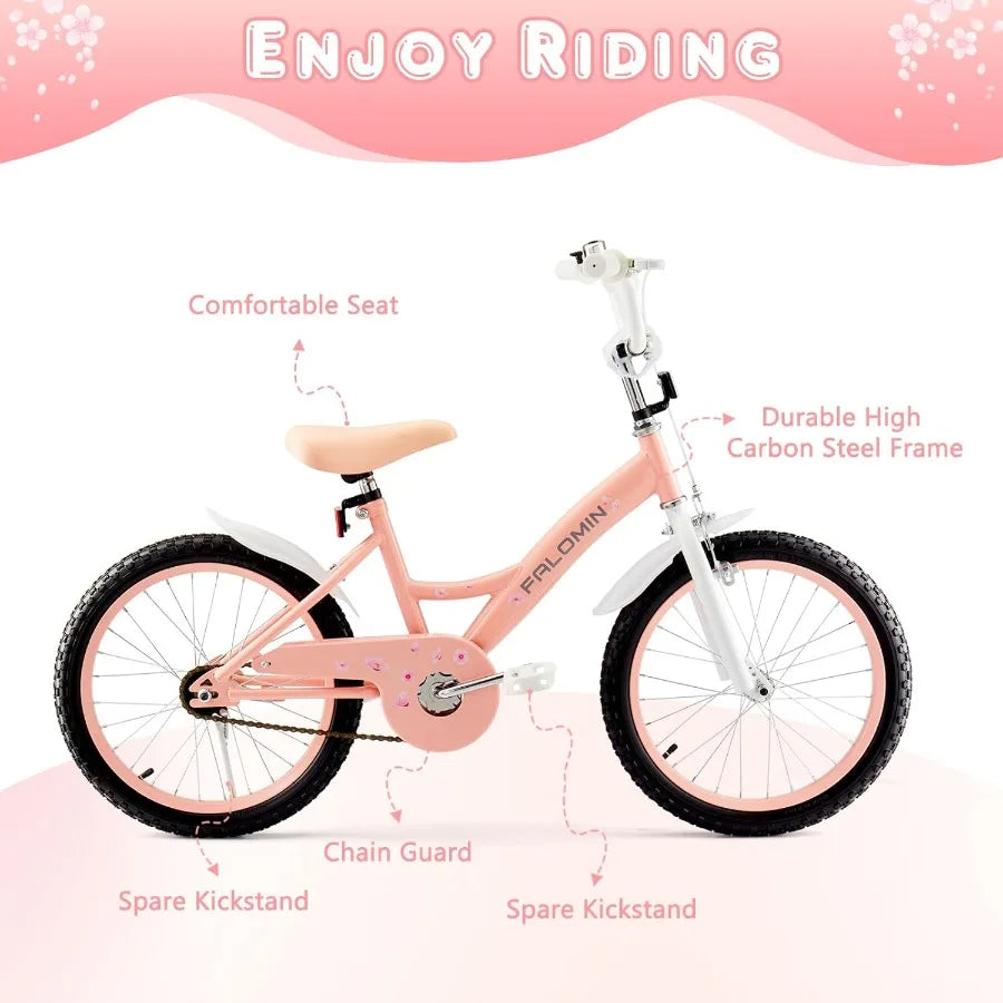 14 16 18 Inch s Bike for Toddlers Ages 39 Safe NonSlip Tires Removable Training Wheels Coaster Brake Easy Assembly Perfect for