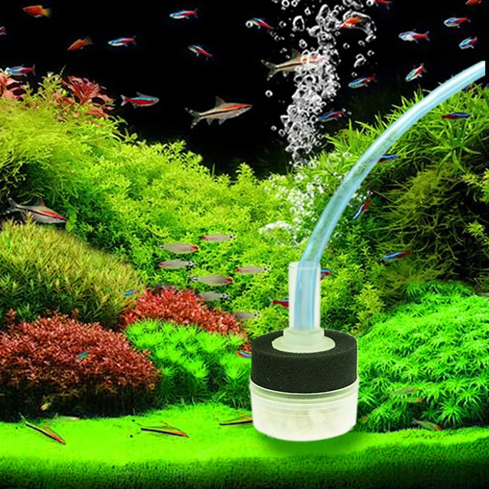 Small Aquarium Filter Fish Tank Shrimp Pond Air Pump Sponge Filter Useful Easy Installation Reusable Aquarium Accessories New