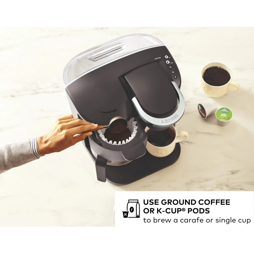 K-Duo Black Single-Serve K-Cup Pod Coffee Maker