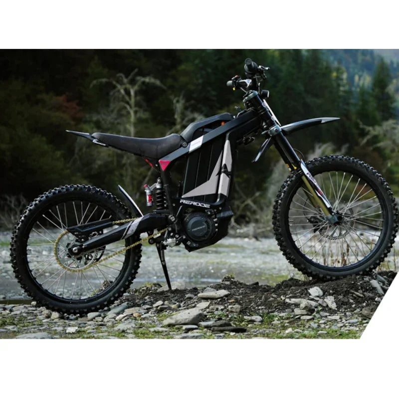 Electric Dirt Bike 72V 8000w Powerful Mid Drive Electric Bike E DirtBike 40AH  Light Bee X Ebike Electric Motorcycle