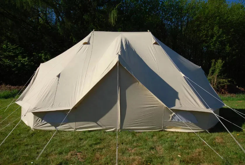 Luxury Outdoor Waterproof Canvas Glamping Bell Tents ,Luxury 6 X 4m Cotton Bell Tent for Emperor