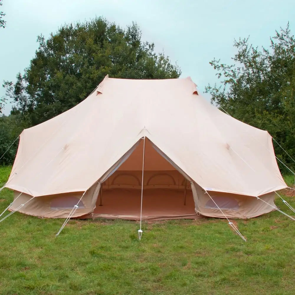 Luxury Outdoor Waterproof Canvas Glamping Bell Tents ,Luxury 6 X 4m Cotton Bell Tent for Emperor