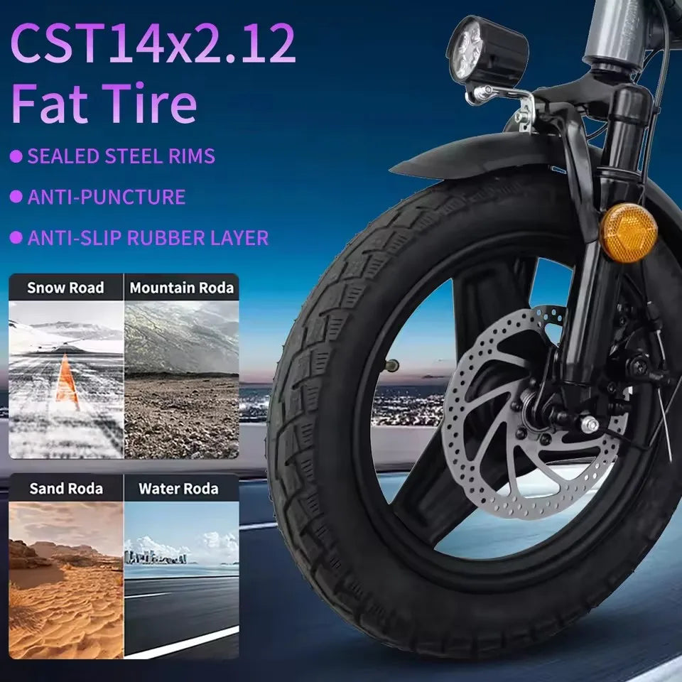 Electric Bikes for Adults,25MPH Fast Folding Ebike Bicycle With Shock Absorbers,600W Peak Motor,24-32Miles Commuter Ebikes