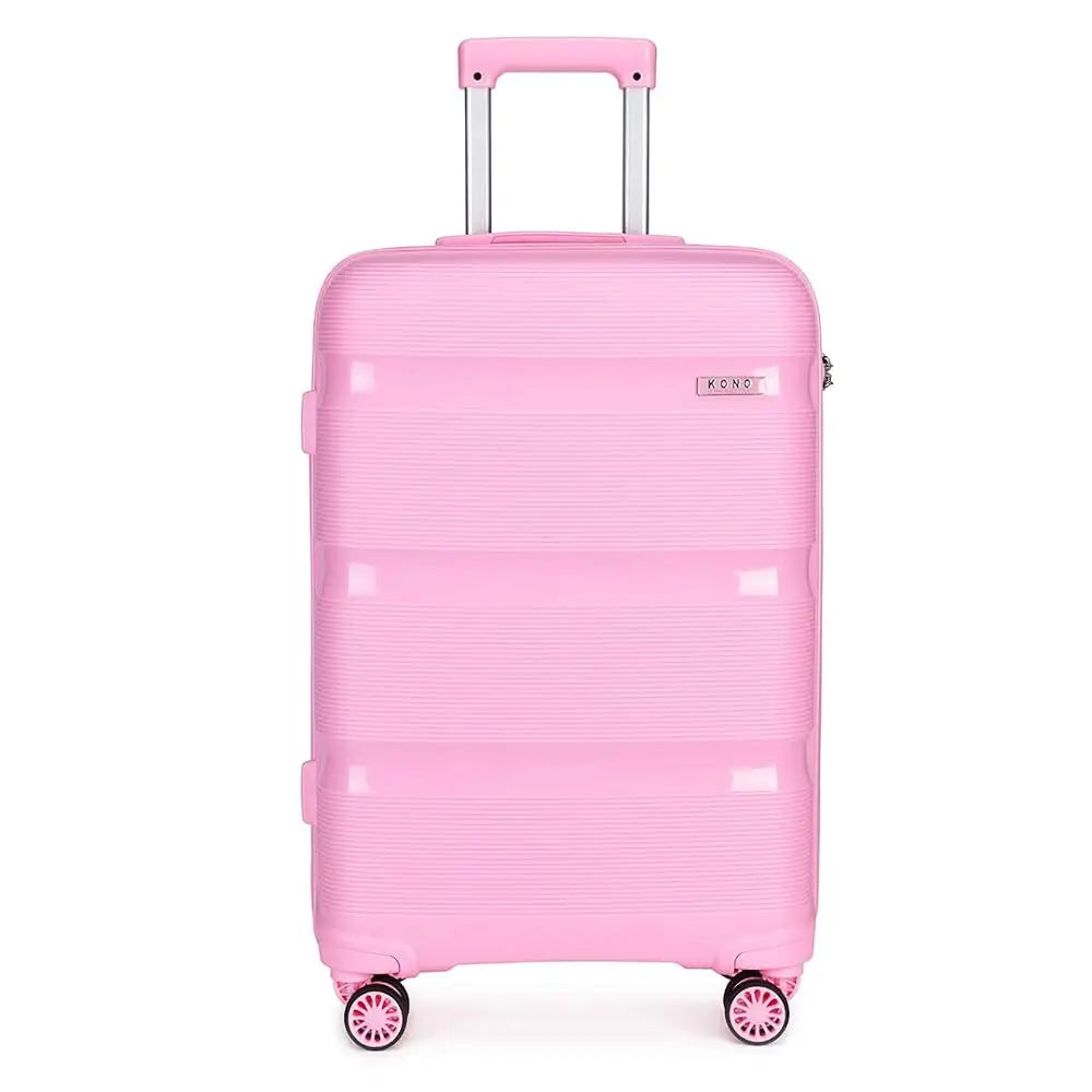 Kono Carry On Luggage 20 Inch Expandable 22x14x9 Airline Approved Hard Shell Travel Trolley 4 Spinner Wheels Lightweight