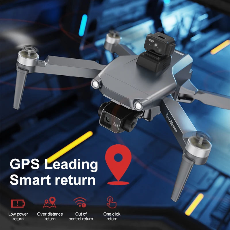 New L600 PRO MAX / PRO GPS Drone Professional 4K Camera 3-axis Gimbal Aerial FPV Brush Avoiding Obstacle Folding Quadcopter Dron