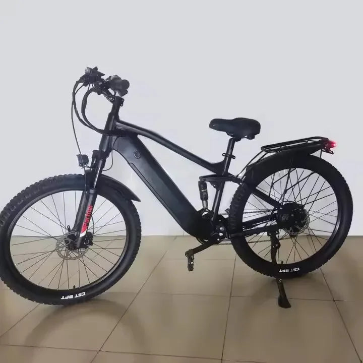 Electric mountain Bike 1000W 52V 21Ah 21speed 27.5x2.4 Bearing suspension Oil Brake Aluminum Alloy frame fast Road ebike