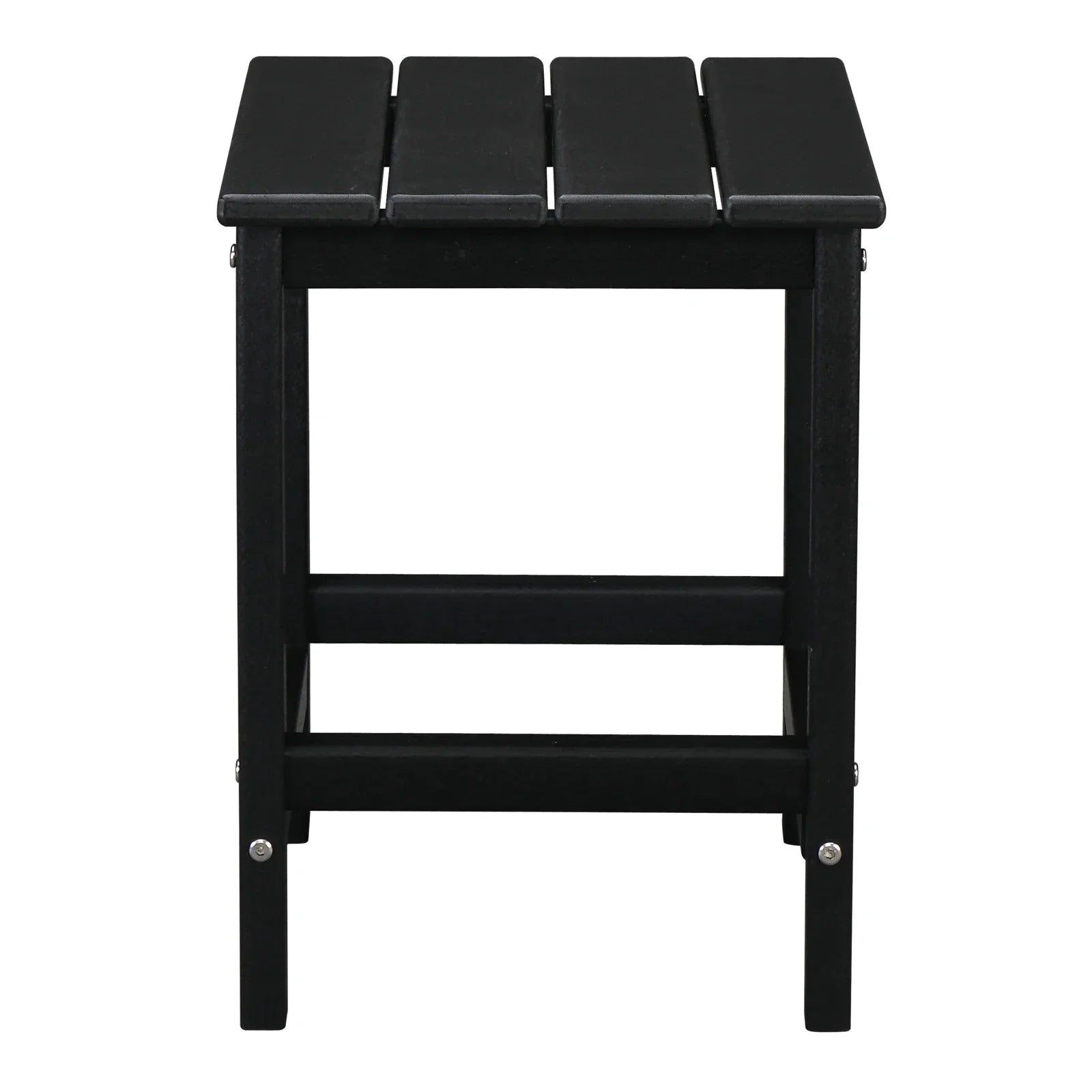36*36*47cm Single Layer Square HDPE Side Table Black