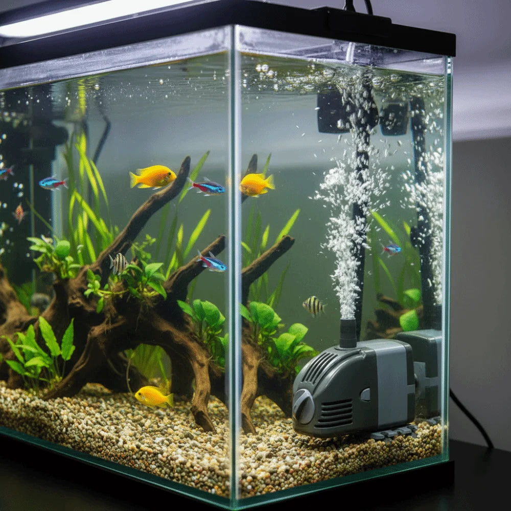 6/14/24w Aquarium Water Pumps Submersible Ultra-Quiet Filter Pump Adjustable Flow with Suction Cups Fish Pond Pump Fish Pond