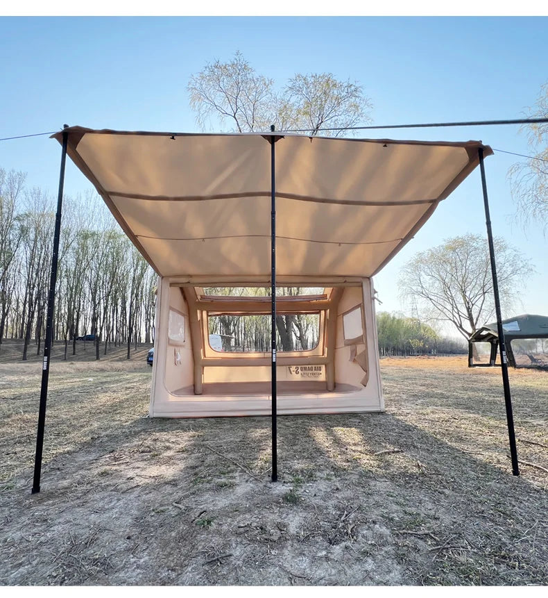 Custom Air Glamping Waterproof Tents Multifunctional Outdoor Camping Inflatable Tent Light Luxury Comfortable Rainproof Tent