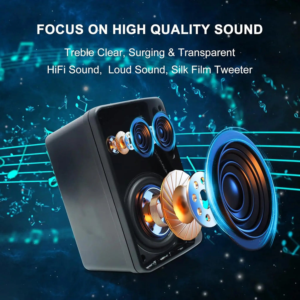 Herdio 3.5'' 2PCS Passive Outdoor Speakers Wired Waterproof 200W 3 Way Premium Mountable Wall Mount Speakers With Superior Sound