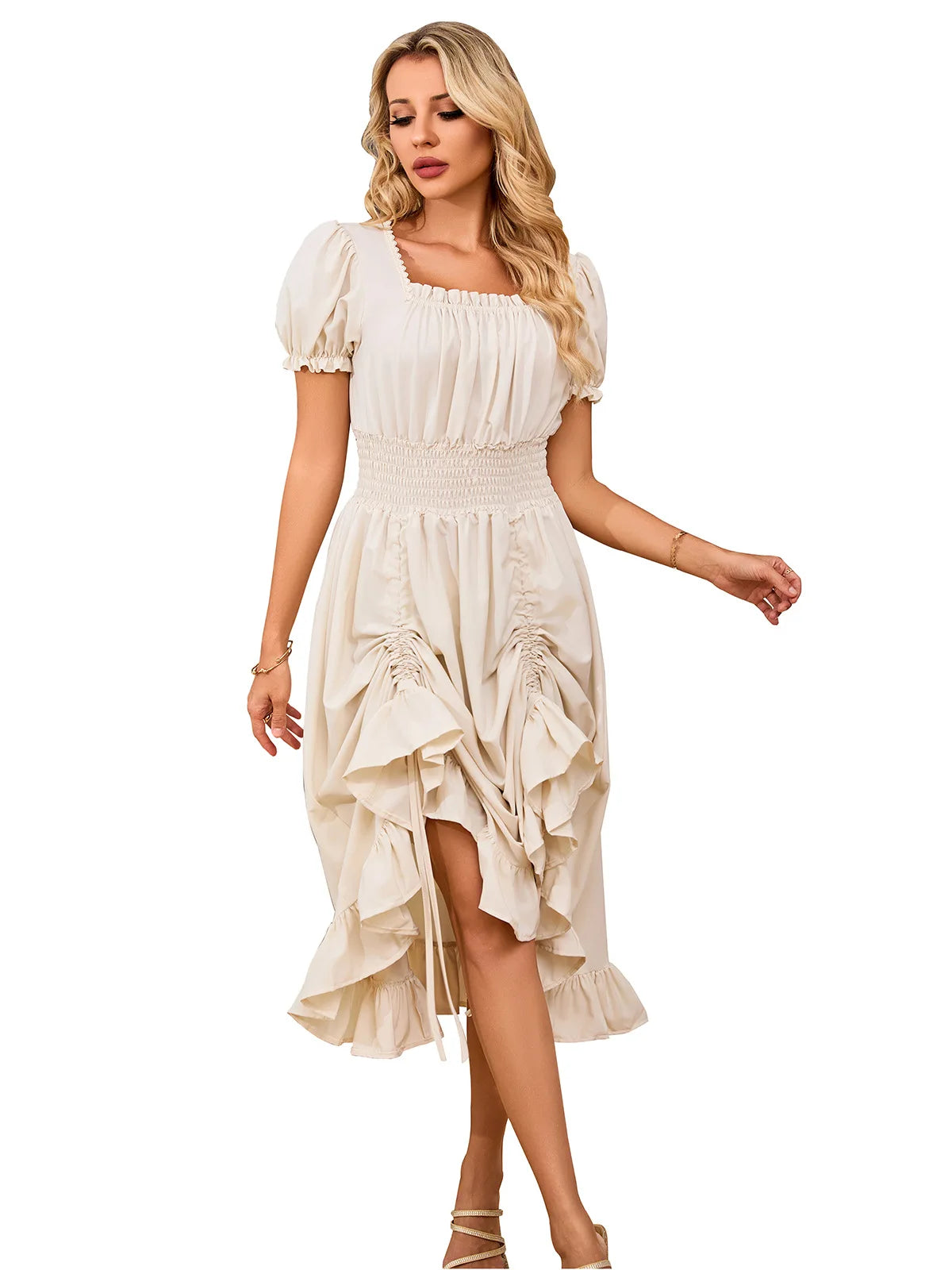 Women Renaissance Costumes Medieval Dress Victorian High Low Dress