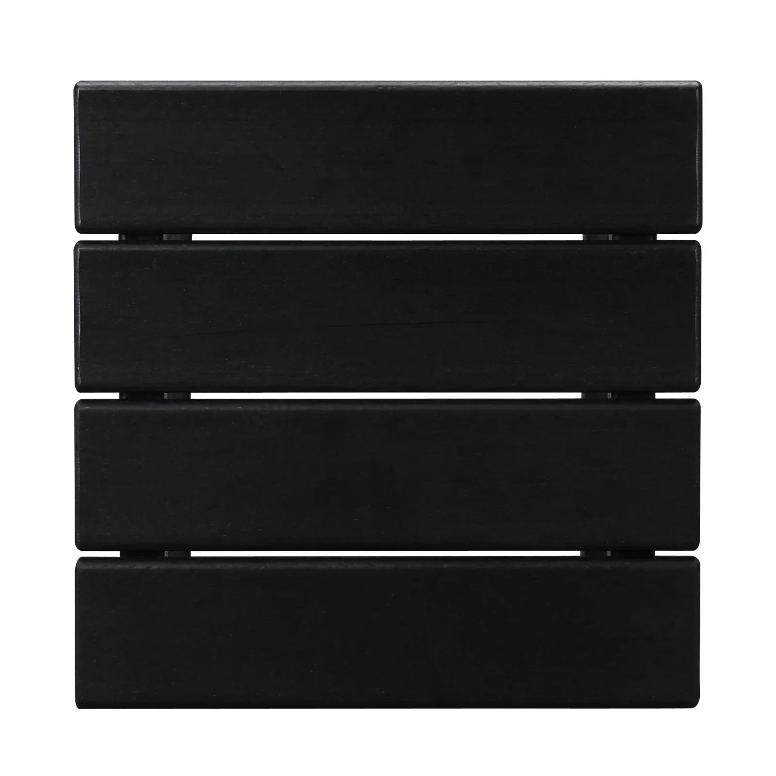36*36*47cm Single Layer Square HDPE Side Table Black
