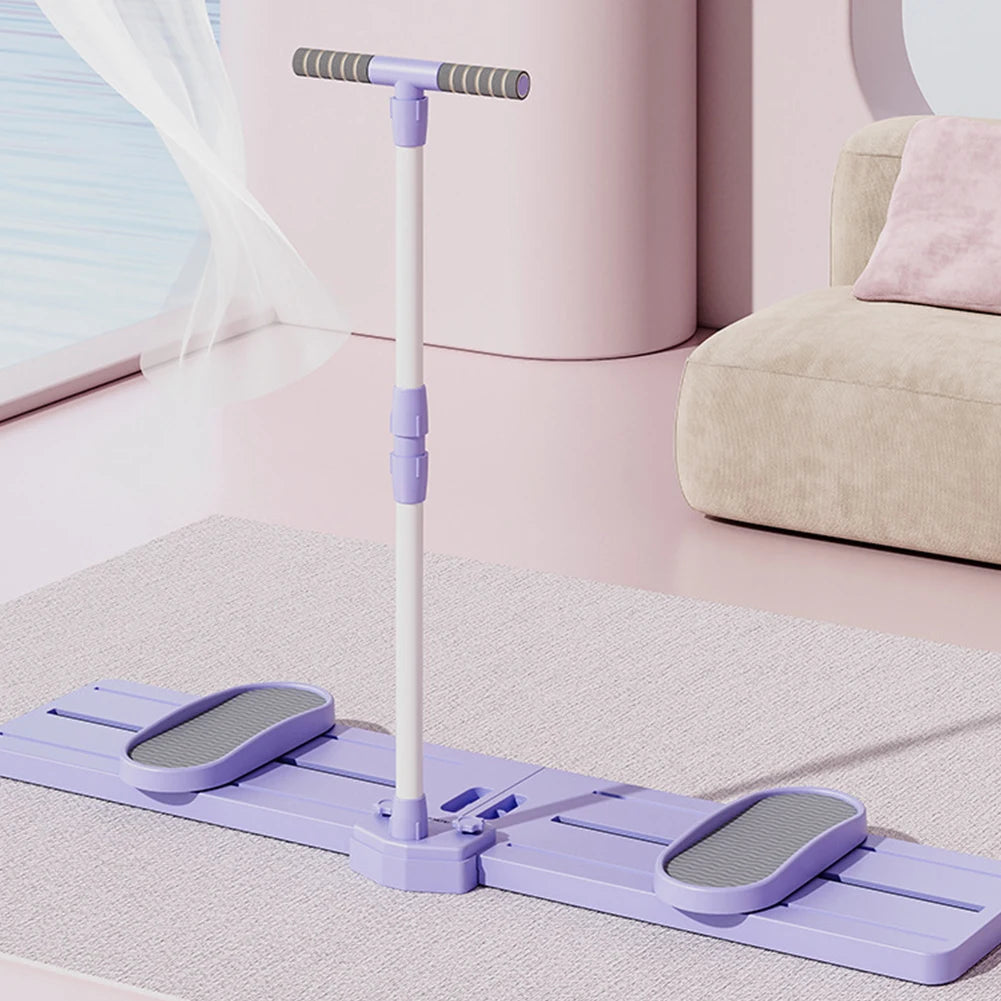 Fitness Ski Machine Foldable Ski Trainer with Handle & Pull Rope Pelvic & Hip Strengthener Simulated Ski Trainer for Home Gym