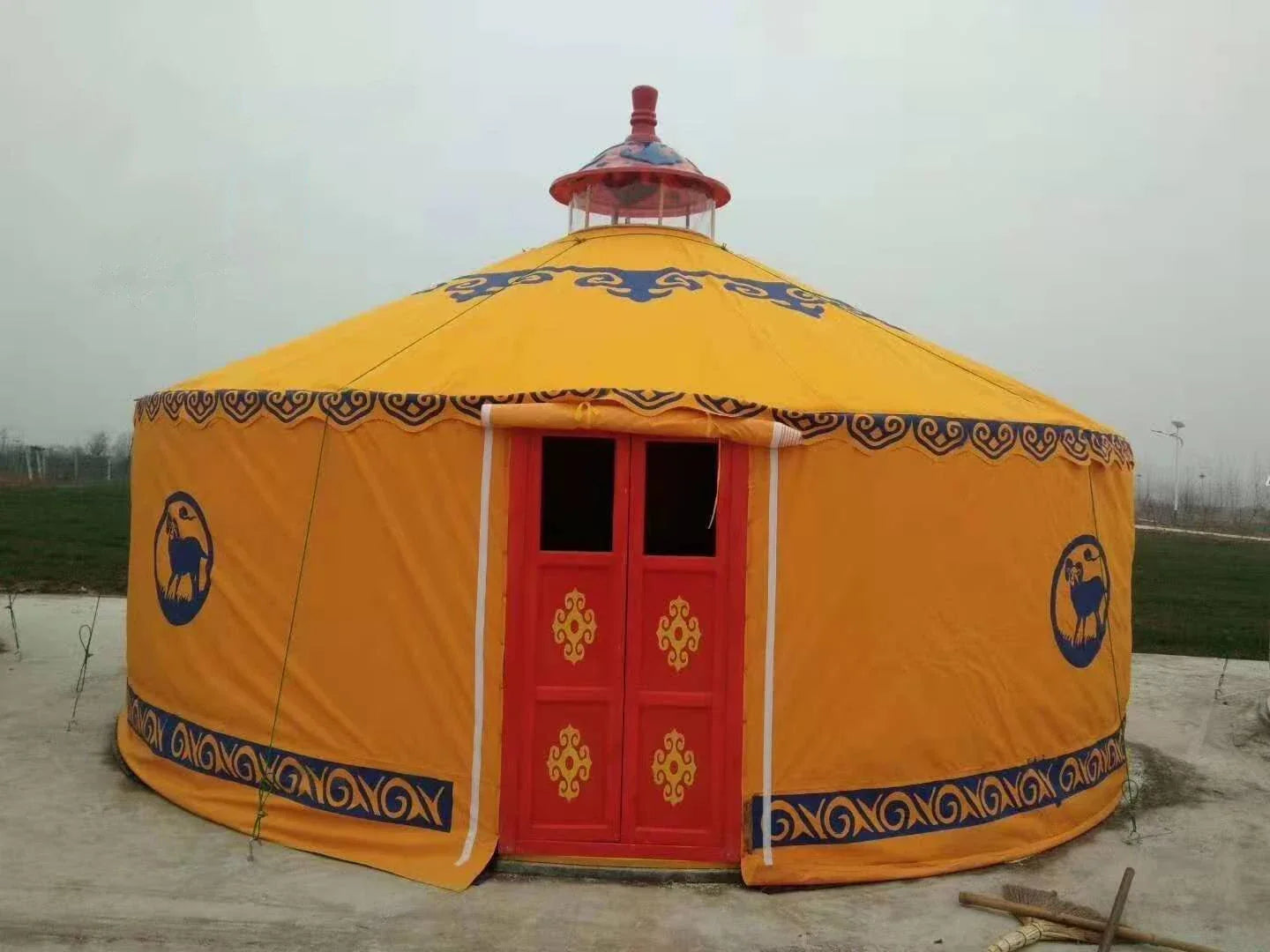 WaterProof  Glamping Luxury Mongolian yurt tent