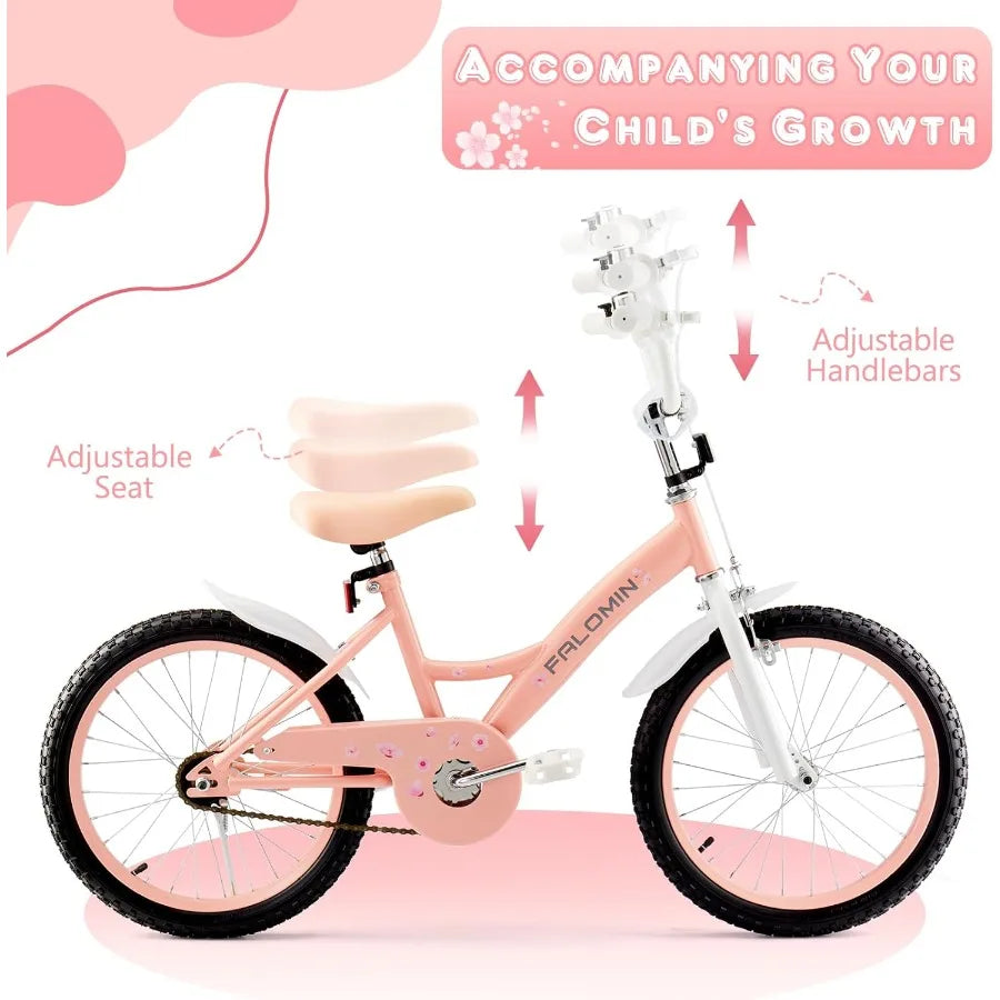 14 16 18 Inch s Bike for Toddlers Ages 39 Safe NonSlip Tires Removable Training Wheels Coaster Brake Easy Assembly Perfect for