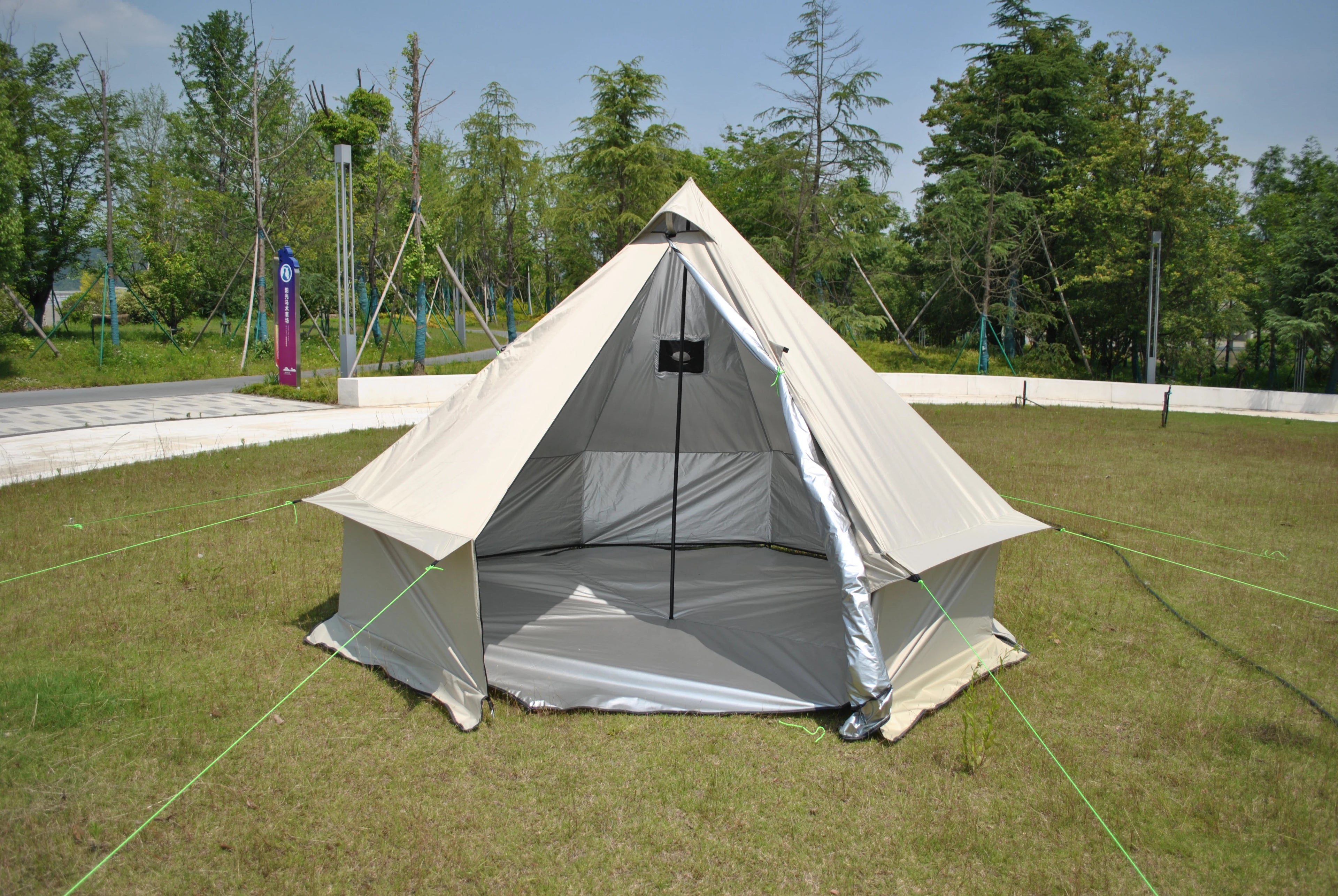 Mongolia Yurt Tent 6/7/8 Person,Luxury 4 Seasons Castle Tent,Breathable,Waterproof Outdoor Portable Silver Coated UV Function, 