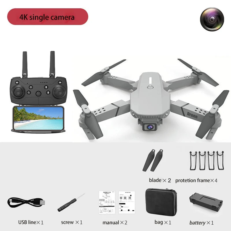 E88 Dual Camera Drone - A beginner Friendly Quadcopter, Youngsters's Toy Drone, Perfect Gift for Christmas, Halloween