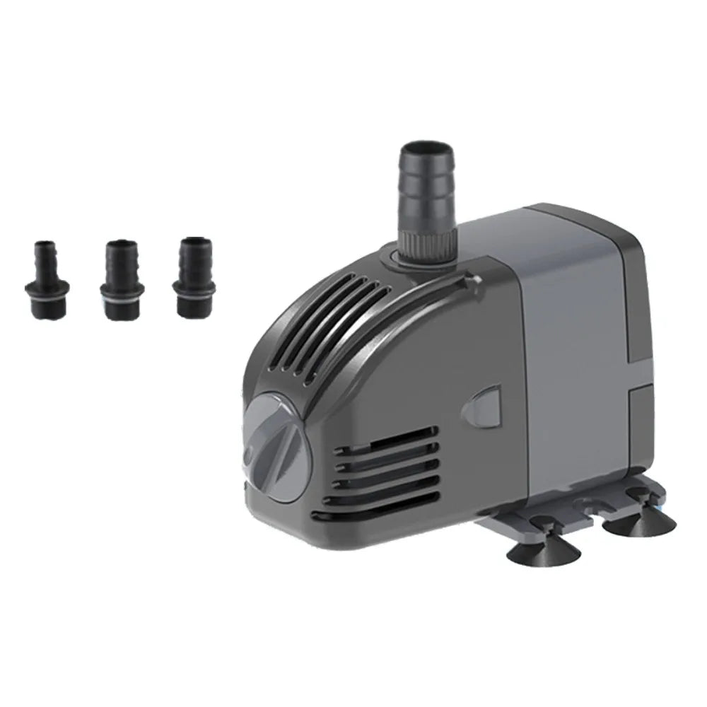 6/14/24w Aquarium Water Pumps Submersible Ultra-Quiet Filter Pump Adjustable Flow with Suction Cups Fish Pond Pump Fish Pond