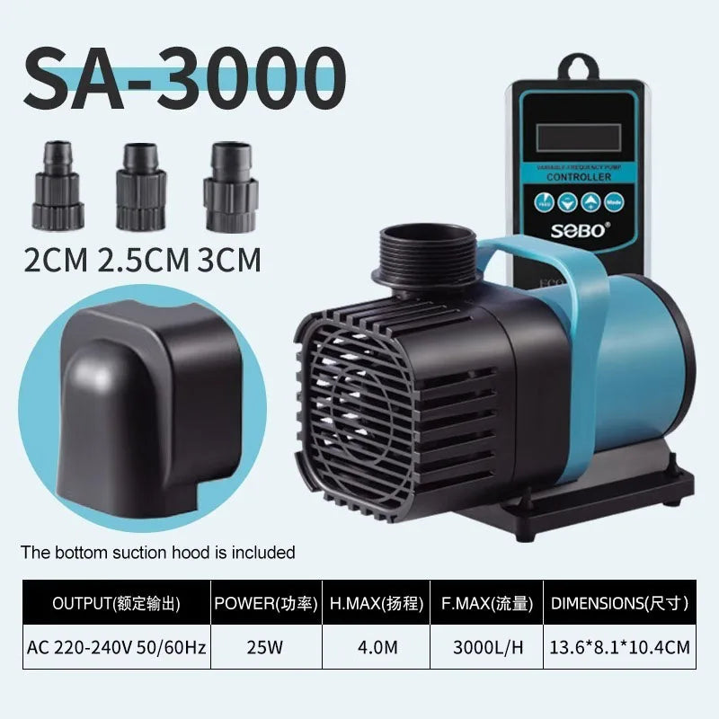 AC220V Ultra-quiet Submersible Pump, Suitable for Fish Tank and Aquarium Filtration, Oxygenation and Circulation Water Pump
