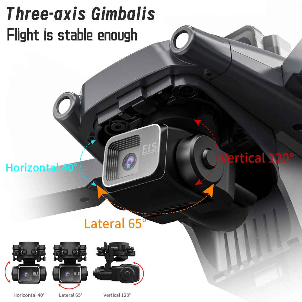 New L600 PRO MAX / PRO GPS Drone Professional 4K Camera 3-axis Gimbal Aerial FPV Brush Avoiding Obstacle Folding Quadcopter Dron