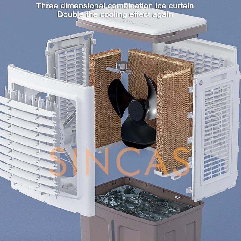 Air Conditioning Cooler Water Cooling Technology Household Dormitory  Industrial Portable Large Industrial Cooling Fan